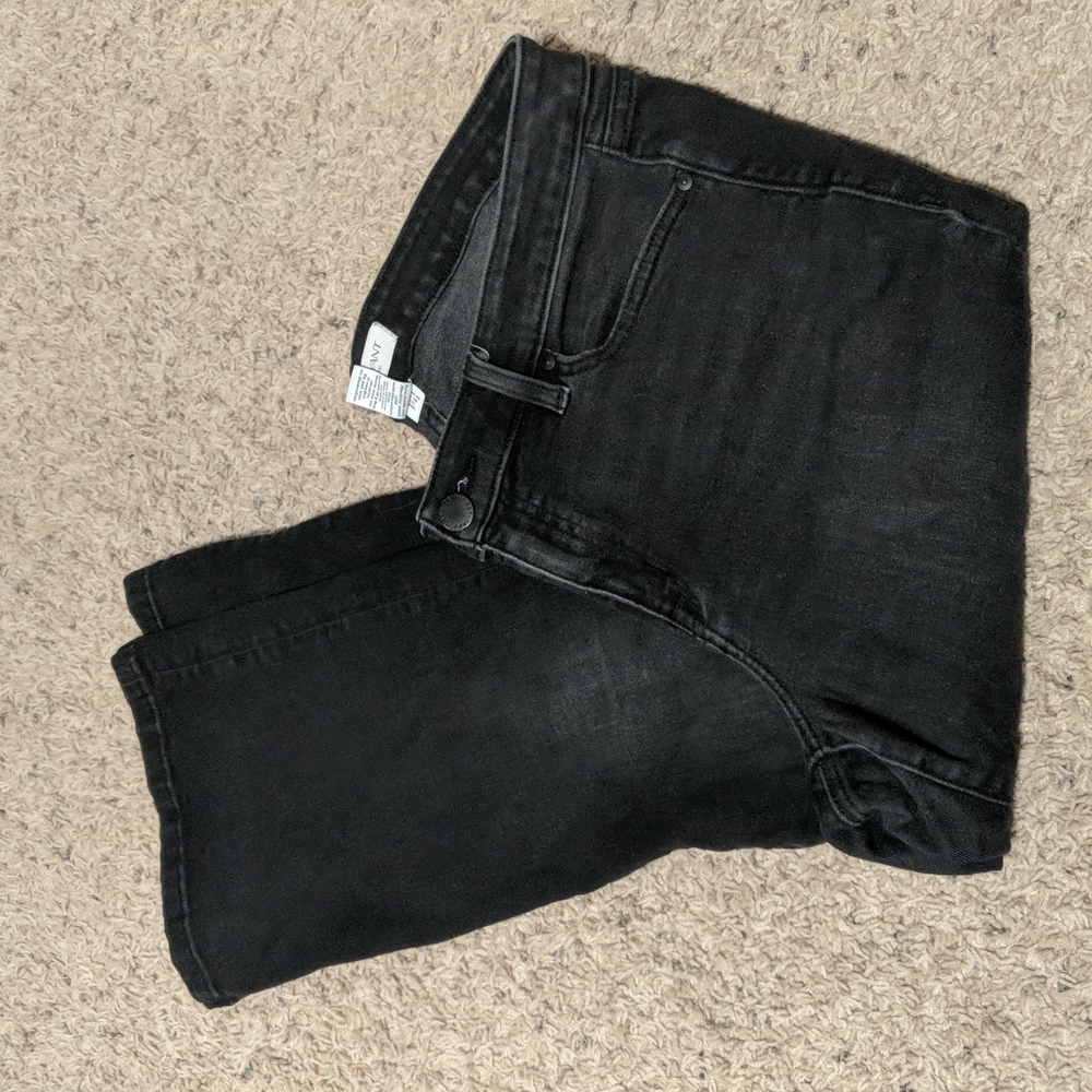 Lane Bryant Mid Rise Essential Stretch Girlfriend Jean